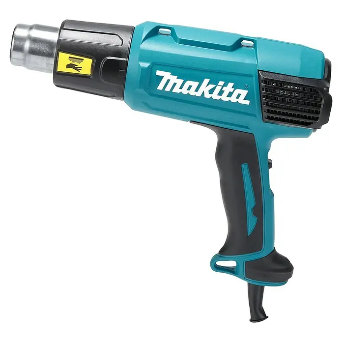 Makita Pistola de aire caliente HG6531C - 2.000 W, Rango de temperaturas: 50 °C - 650 °C - Pistola de calor Makita, una herramienta versátil para calentar, secar y dar forma a diversos materiales.