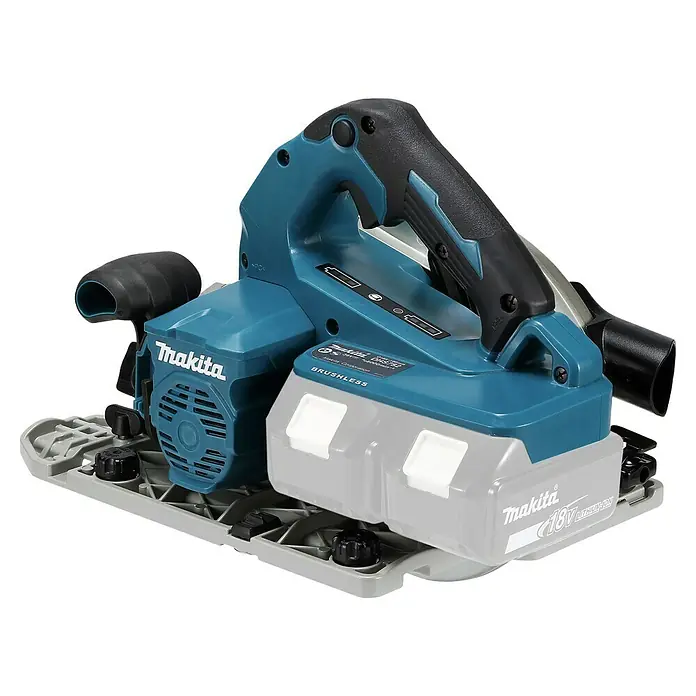 Makita LXT 18V Sierra circular de batería DHS782ZJ - 18 V, Sin batería, Diámetro hoja de sierra: 190 mm, 6.000 r.p.m. - Sierra de inmersión a batería Makita DHS682 con motor sin escobillas, ideal para cortes precisos en diversos materiales. Construcción duradera.