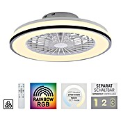 Just Light Ventilador de techo Leno (Negro, 49 cm, 48 W, RGB) | BAUHAUS