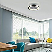 Just Light Ventilador de techo Leno (Negro, 49 cm, 48 W, RGB) | BAUHAUS