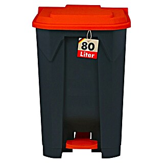 Treteimer Olaf (80 l, Kunststoff, Rot)