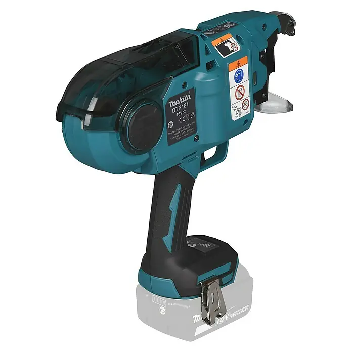 Makita LXT 18V Akku-Bewehrungsverbinder DTR181ZJ - 18 V, Ohne Akku - Hier ist die Makita DTR181 Akku-Bindemaschine, ein leistungsstarkes Werkzeug zum einfachen und schnellen Binden von Bewehrungsstahl.