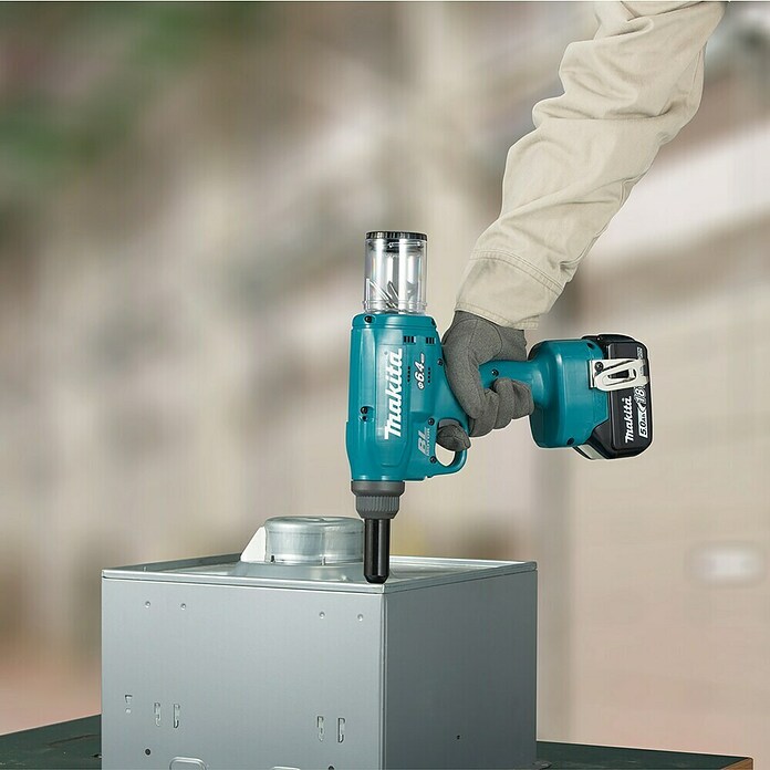 Makita LXT 18V Pistola remachadora de batería DRV250 (18 V, Sin batería, Altura de elevación: 30 mm) | BAUHAUS