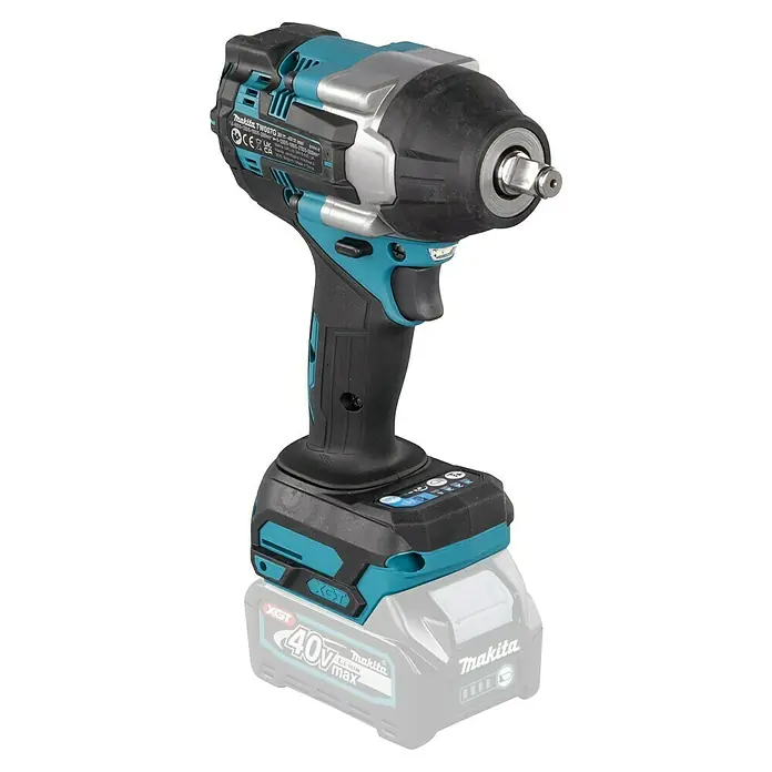 Makita XGT 40V max. Akku-Schlagschrauber TW007GZ - 40 V, 760 Nm - Abbildung eines Makita TW007G Akku-Schlagschraubers, der für seine Leistung und sein ergonomisches Design bekannt ist, perfekt für Profis.