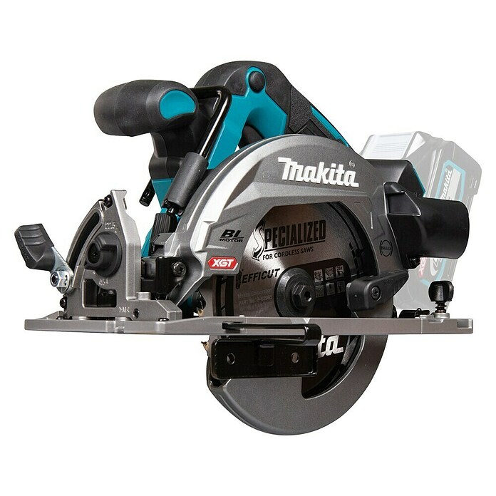 Makita XGT 40V max. Sierra circular de batería HS012GZ (40 V, Sin batería, Diámetro hoja de sierra: 165 mm, 5.200 r.p.m.) | BAUHAUS