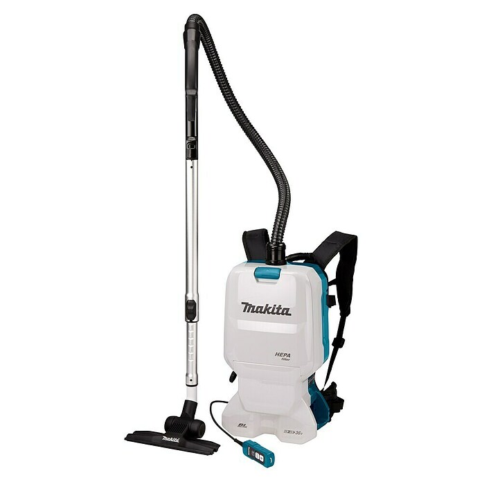 Makita LXT 18V Aspiradora con mochila de batería DVC660Z (36 V, Sin batería, Volumen de recipiente: 6 l) | BAUHAUS