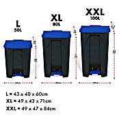 Treteimer Olaf (80 l, Kunststoff, Blau) | BAUHAUS