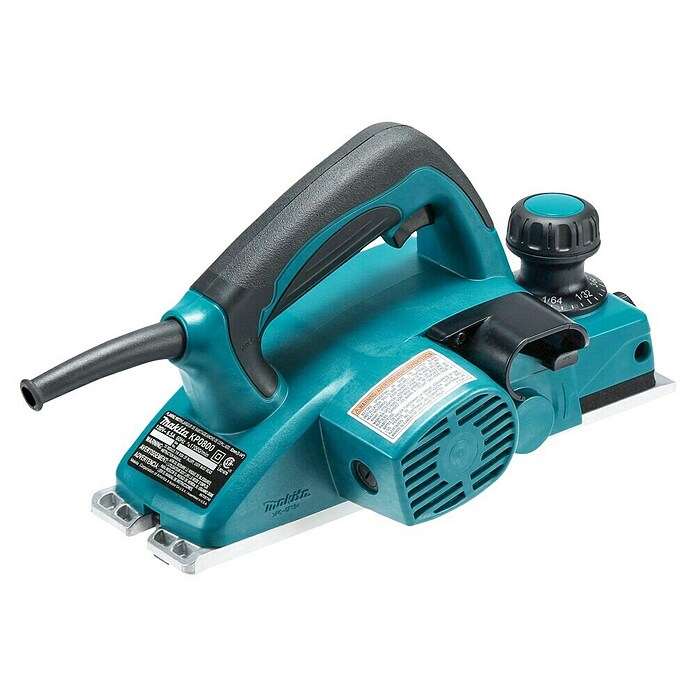 Makita Cepilladora de mano KP0800 (620 W, Anchura del cepillo: 82 mm, Profundidad de ranura: 9 mm) | BAUHAUS