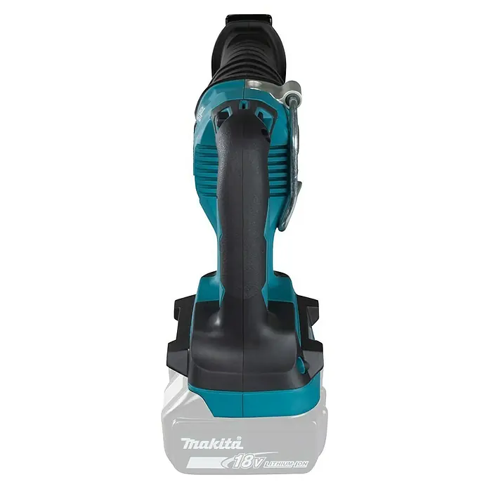 Makita LXT 18V Sierra de sable de batería DJR360ZK - 36 V, Sin batería - Vista del soplador inalámbrico Makita, diseñado para un uso flexible con una empuñadura ergonómica y una potente batería de 18 V para un rendimiento óptimo.