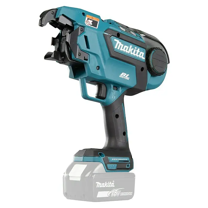 Makita LXT 18V Atadora de ferralla de batería DTR180 - 18 V, Sin batería - Una herramienta de atado de barras de refuerzo inalámbrica Makita DTR180ZJX con batería LXT de 18V y motor sin escobillas.