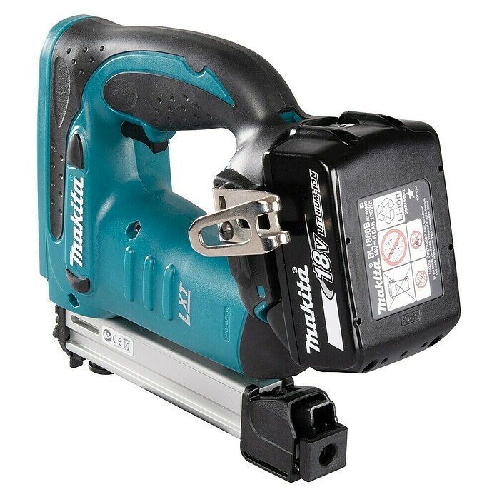 Makita LXT 18V Grapadora de batería DST221RTJ (18 V, 2 baterías, 5 Ah) | BAUHAUS