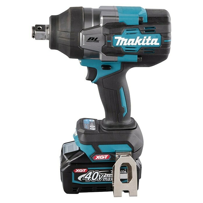 Makita XGT 40V max. Llave de impacto de batería TW001GM201 (40 V, 2 baterías, 4 Ah, 1.800 Nm) | BAUHAUS