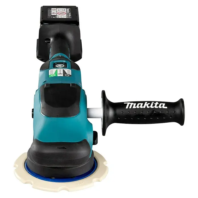 Makita LXT 18V Akku-Exzenterpolierer DPO600TKX1 - 2 Akkus, 5 Ah - Makita Akku-Poliermaschine für effizientes Polieren mit variabler Geschwindigkeit und ergonomischem Design.