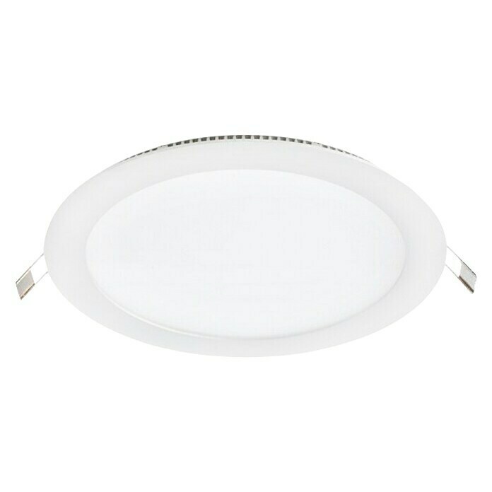 Led Hispania Downlight LED empotrable Epistar (20 W, Color de luz: Blanco cálido, Diámetro: 22 cm, Blanco)