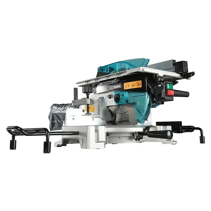 Makita Kapp- & Gehrungssäge LH1040F - 1.650 W, Durchmesser Sägeblatt: 260 mm, Leerlaufdrehzahl: 0 U/min - 4.800 U/min - Makita LS1219L Gehrungssäge, ein Werkzeug für präzise Schnitte. Ideal für Profis und Heimwerker, die Wert auf Genauigkeit legen.