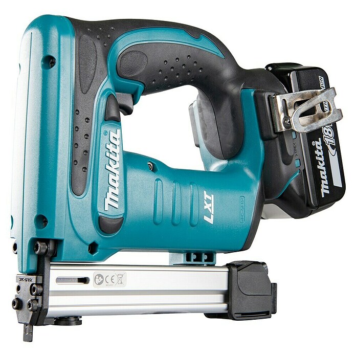 Makita LXT 18V Grapadora de batería DST221RTJ (18 V, 2 baterías, 5 Ah) | BAUHAUS