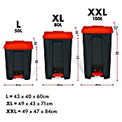 Treteimer Olaf (50 l, Kunststoff, Rot) | BAUHAUS