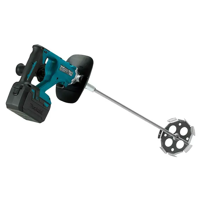 Makita LXT 18V Mezclador de batería DUT130 - 18 V, Sin batería - Mezclador de mortero inalámbrico Makita DUT130 con diseño ergonómico y alto rendimiento para una mezcla eficiente.