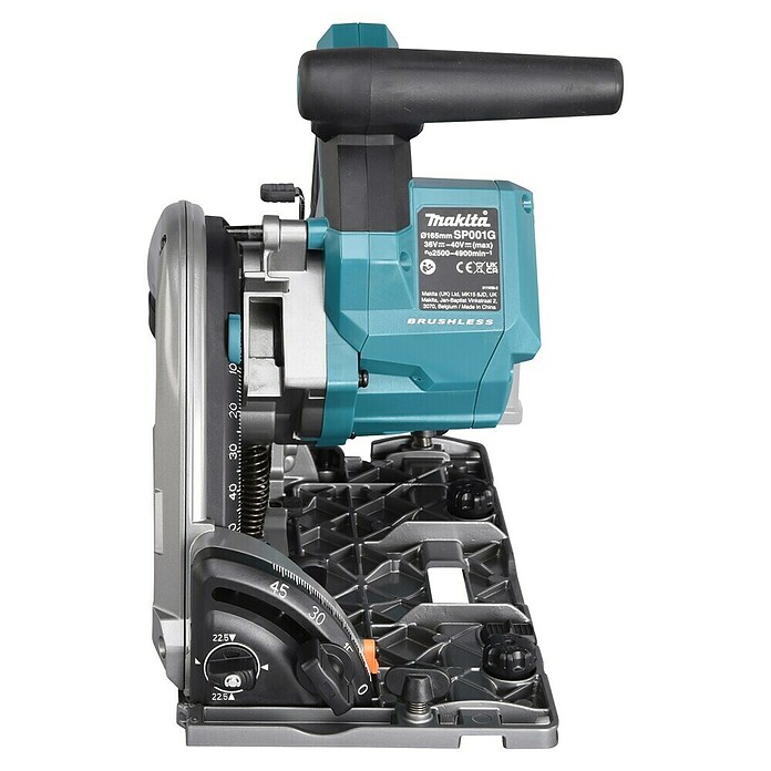 Makita XGT 40V max. Sierra de inmersión de batería SP001GZ03 (40 V, Sin batería, Diámetro hoja de sierra: 165 mm, 2.500 r.p.m.) | BAUHAUS