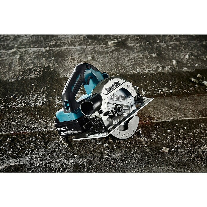 Makita LXT 18V Sierra circular de batería DHS660RTJ (18 V, 2 baterías, 5 Ah, Diámetro hoja de sierra: 165 mm, 5.000 r.p.m.) | BAUHAUS