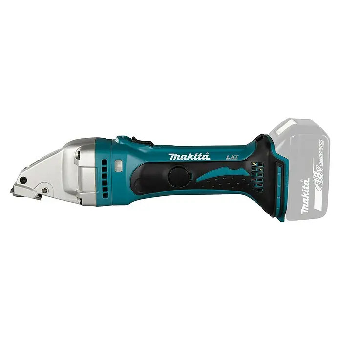 Makita LXT 18V Cizalla de batería DJS101 - 18 V, Sin batería, Número de carreras marcha en vacío: 4.300 /min - Cizalla de metal inalámbrica Makita con batería. Ideal para cortar metal, ofrece alta potencia y fácil manejo.