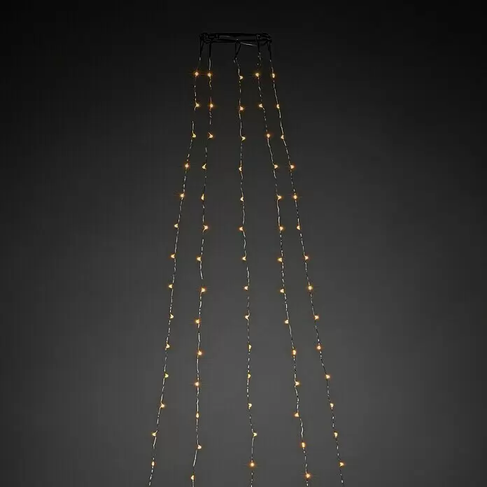 Konstsmide LED-Lichterkette Baummantel - Innen, Lichtfarbe: Bernstein, Anzahl Leuchtmittel: 300 Stk., Netzbetrieben - Vorderansicht