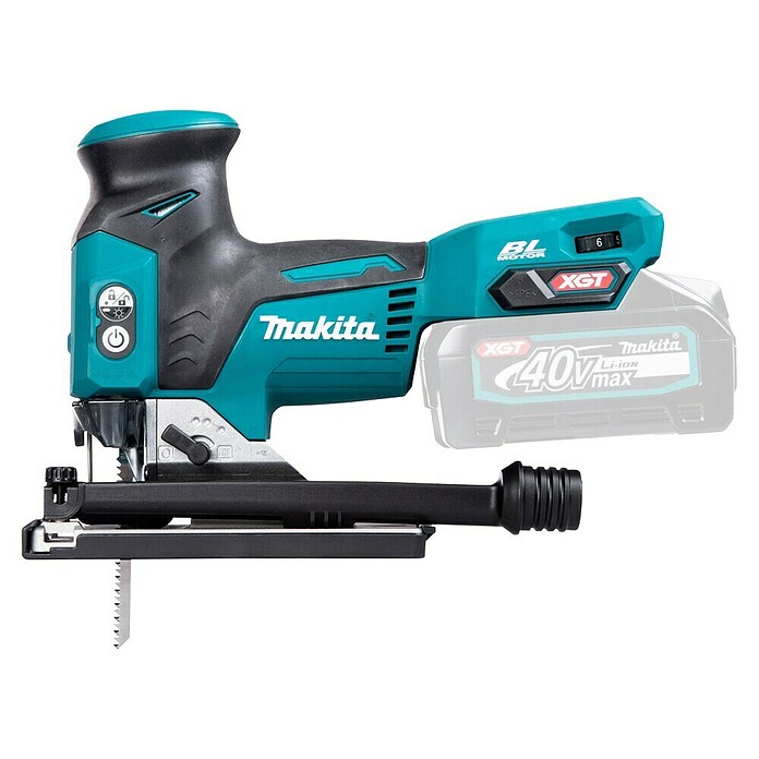 Makita XGT 40V max. Sierra de calar a batería con acción pendular JV001GZ (40 V, Sin batería, Número de carreras marcha en vacío: 800 /min - 3.500 /min) | BAUHAUS