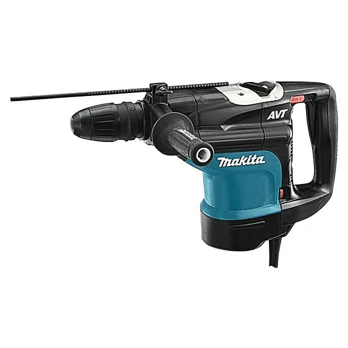 Makita Kombihammer HR4510C - 1.350 W, 9,4 J, SDS-Max-Aufnahme - Makita AVT Bohrhammer mit Zusatzgriff und Meißel für Bau- und Renovierungsarbeiten. Werkzeug für Profis.