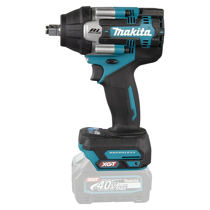 Makita XGT 40V max. Llave de impacto de batería TW007GZ (40 V, Sin batería, 760 Nm) | BAUHAUS