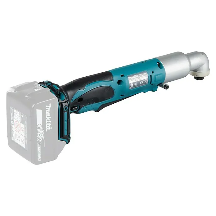 Makita LXT 18V Llave de impacto de batería DTL061 - 18 V, Sin batería, 60 Nm - Aquí vemos un taladro angular inalámbrico Makita DTL061. Esta herramienta es ideal para trabajar en lugares de difícil acceso.