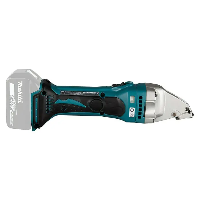 Makita LXT 18V Cizalla de batería DJS101 - 18 V, Sin batería, Número de carreras marcha en vacío: 4.300 /min - Cizalla inalámbrica Makita DJS101Z con batería de iones de litio de 18 V, perfecta para cortar chapa de diversos grosores.