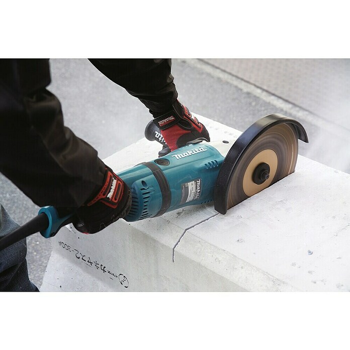 Makita Amoladora angular eléctrica GA9040R (2.600 W, Diámetro disco: 230 mm, Número de revoluciones de marcha en vacío: 0 r.p.m. - 6.600 r.p.m.) | BAUHAUS