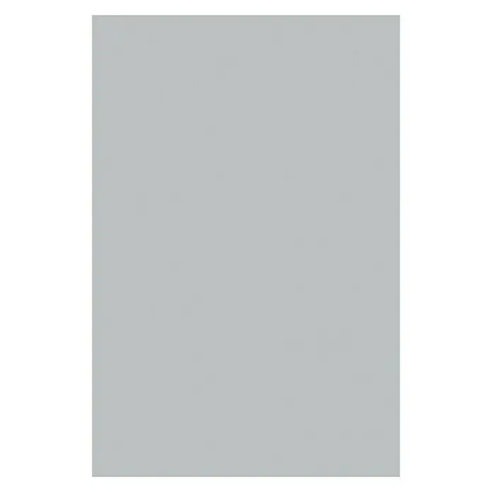 MDF-Platte Fixmaß - Silber, 1.398 x 1.033 x 10 mm - Ein graues Rechteck mit minimalistischem Design, ideal als Hintergrund oder zur neutralen Flächengestaltung in Projekten geeignet.