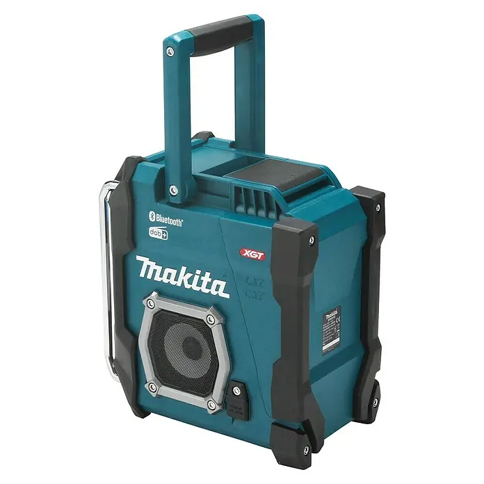 Makita Akku-Baustellenradio MR004GZ - 40 V, 174.928 - 239.200 MHz (DAB/DAB+) - Tragbarer Makita Baustellenradio mit Bluetooth, DAB+ und XGT-Technologie für den Einsatz auf jeder Baustelle.