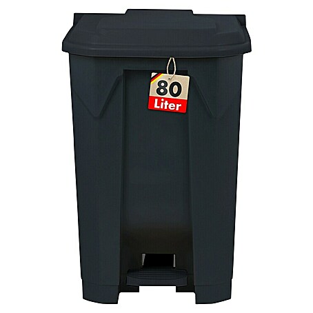Treteimer Olaf (80 l, Kunststoff, Grau)