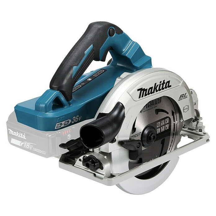 Makita LXT 18V Sierra circular de batería DHS782ZJ (18 V, Sin batería, Diámetro hoja de sierra: 190 mm, 6.000 r.p.m.) | BAUHAUS