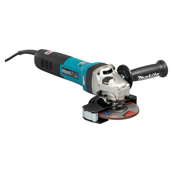 Makita Amoladora angular eléctrica GA5091 (1.900 W, Diámetro disco: 125 mm, Número de revoluciones de marcha en vacío: 11.500 r.p.m.) | BAUHAUS