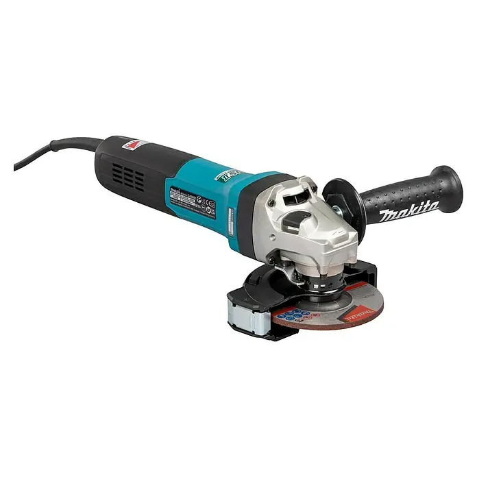Makita Amoladora angular eléctrica GA5091 - 1.900 W, Diámetro disco: 125 mm, Número de revoluciones de marcha en vacío: 11.500 r.p.m. - Amoladora angular Makita GA5091 con un diseño ergonómico para un manejo cómodo y un rectificado preciso. Ideal para profesionales.