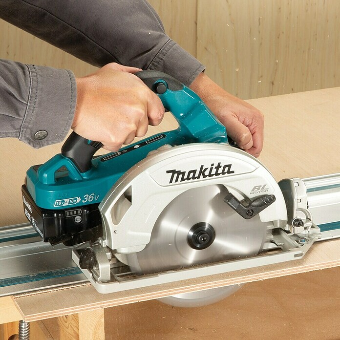Makita LXT 18V Sierra circular de batería DHS782ZJ (18 V, Sin batería, Diámetro hoja de sierra: 190 mm, 6.000 r.p.m.) | BAUHAUS