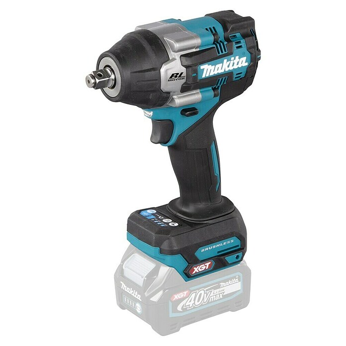 Makita XGT 40V max. Llave de impacto de batería TW007GZ (40 V, Sin batería, 760 Nm) | BAUHAUS