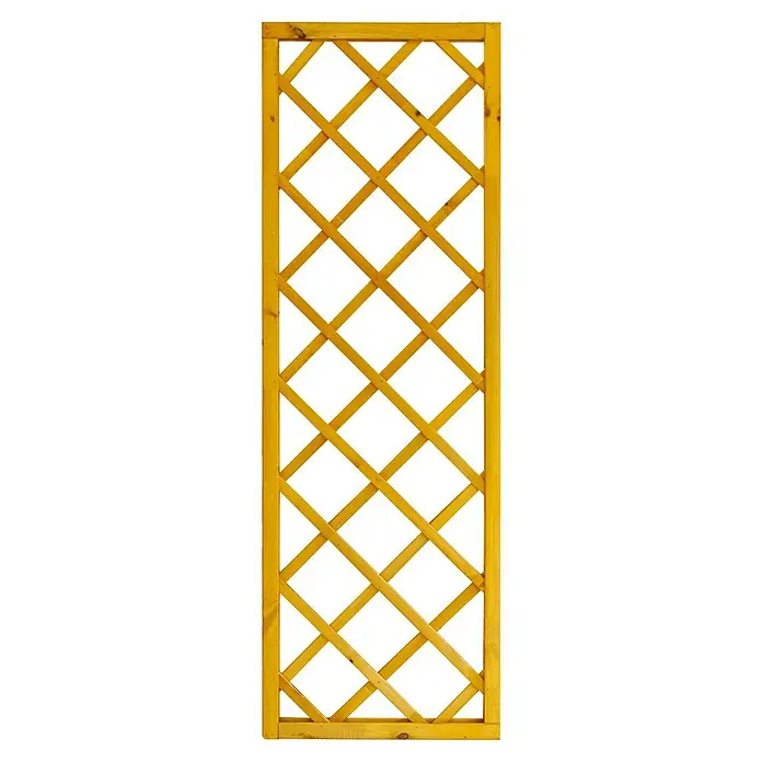 Andrewex Rankgitter Nancy - 60 x 180 cm, Pinie - Gelbes Holzgitter zur Dekoration und als Rankhilfe für Pflanzen im Garten oder auf der Terrasse.