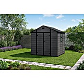 Hoggar Caseta de jardín One 4.6 Black (Medidas ext. (An x Pr): 229 x 200 cm, Plástico, Negro, Área: 4,6 m²) | BAUHAUS