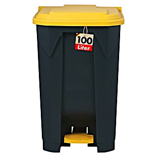 Treteimer Olaf (100 l, Kunststoff, Gelb)
