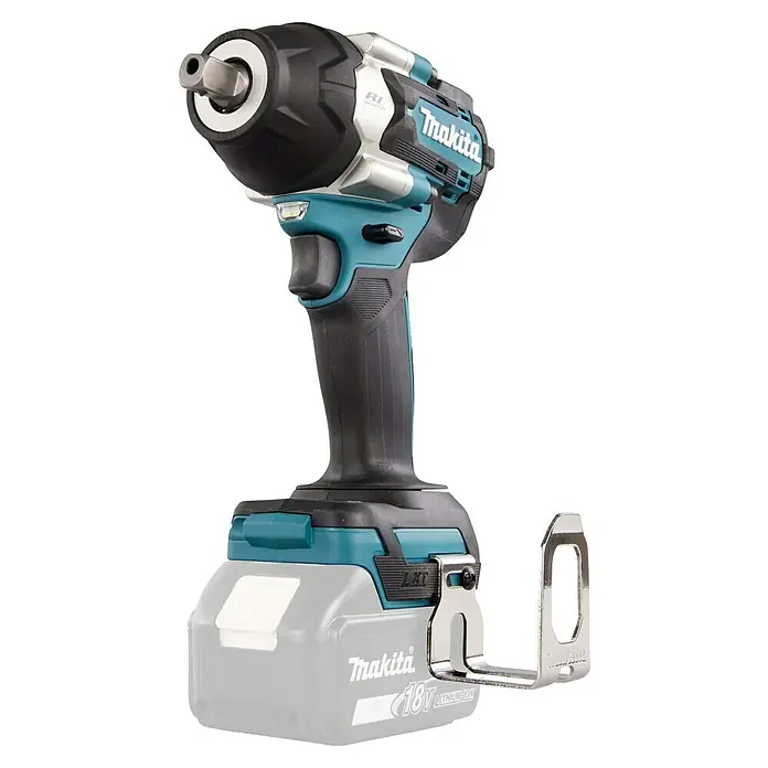 Makita LXT 18V Akku-Schlagschrauber DTW701Z + Artikelnr. 33855482 hinzufügen* - 18 V, Ohne Akku, 700 Nm - Abbildung eines Makita Akku-Schlagschraubers, ideal für schwere Schraubarbeiten. Kompakt und leistungsstark mit bürstenlosem Motor.