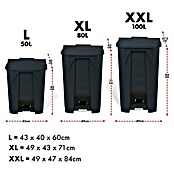 Treteimer Olaf (50 l, Kunststoff, Grau) | BAUHAUS