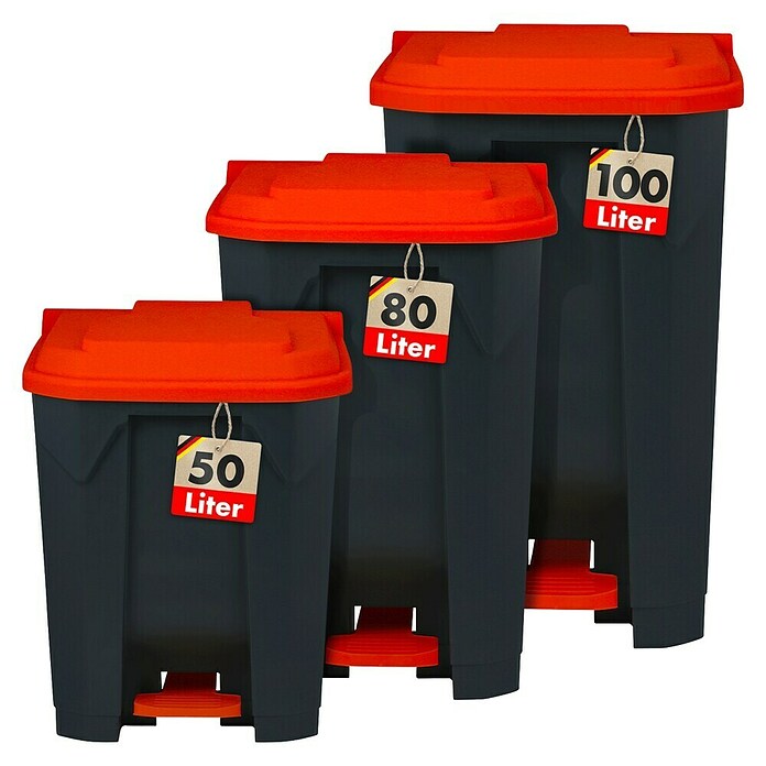 Treteimer Olaf (50 l, Kunststoff, Rot) | BAUHAUS