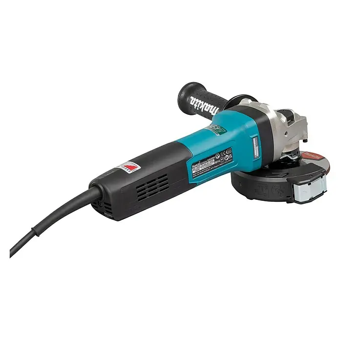 Makita Amoladora angular eléctrica GA5091 - 1.900 W, Diámetro disco: 125 mm, Número de revoluciones de marcha en vacío: 11.500 r.p.m. - Amoladora angular Makita GA5091 con motor robusto y diseño ergonómico para un amolado y corte precisos, ofreciendo alto rendimiento y durabilidad.