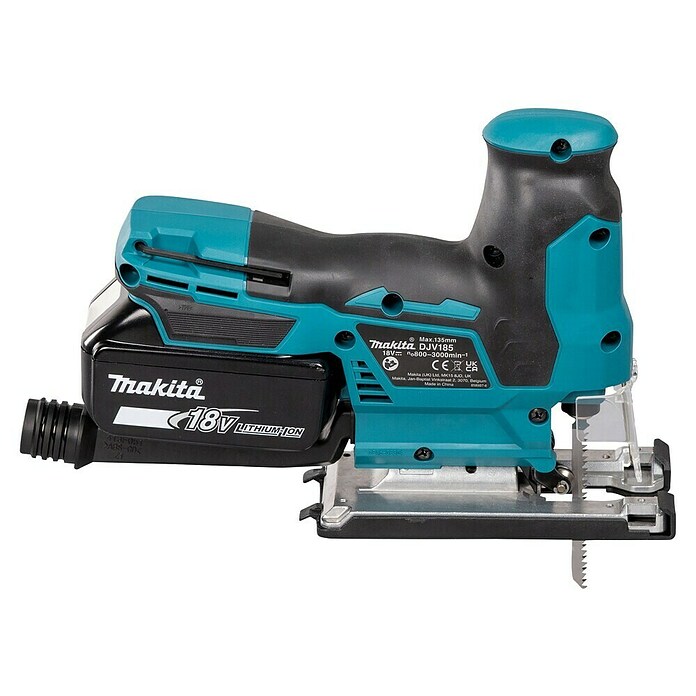 Makita LXT 18V Sierra de calar a batería con acción pendular DJV185 (18 V, 1 batería, 3 Ah, Número de carreras marcha en vacío: 800 /min - 3.000 /min) | BAUHAUS