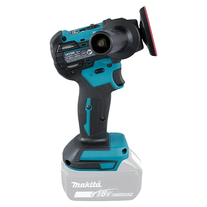 Makita LXT 18V Akku-Polierschleifer DPV300Z - 18 V, Ohne Akku, Leerlaufdrehzahl: 9.500 U/min - Makita DPV300 Akku-Poliermaschine, ein Werkzeug für Polierarbeiten mit 18V Lithium-Ionen Akku für optimale Leistung.