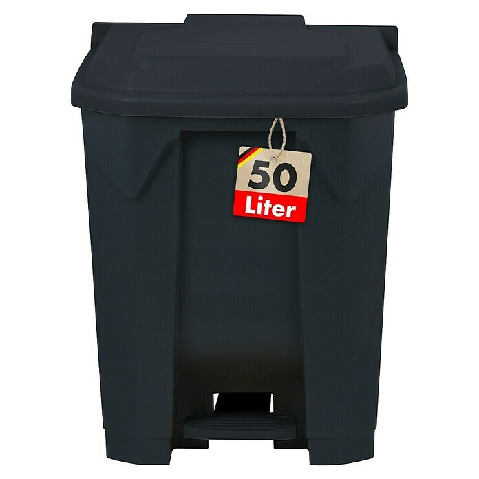 Treteimer Olaf (50 l, Kunststoff, Grau) | BAUHAUS